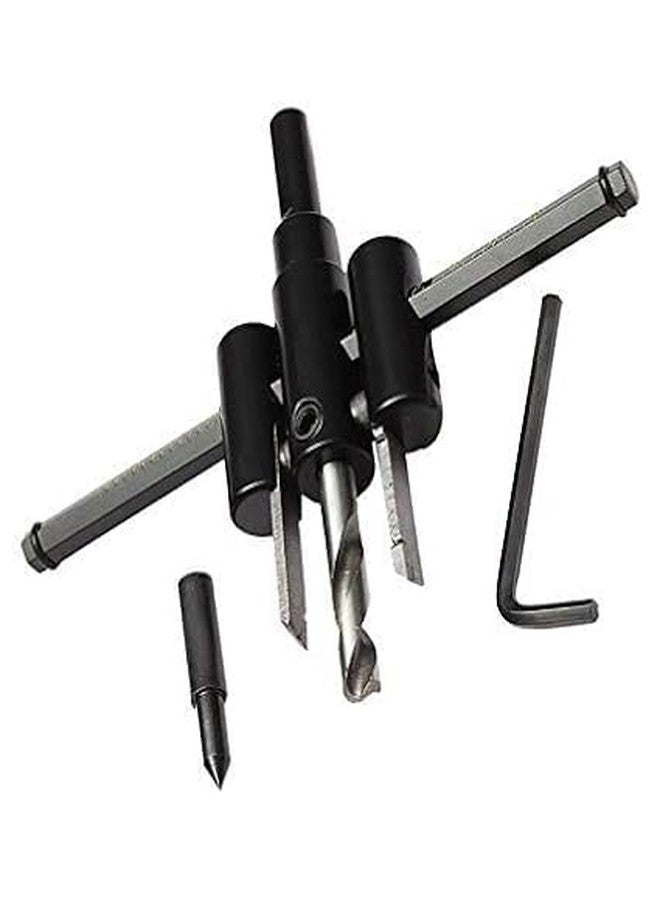 Veltrix - Adjustable Alloy Steel Circle Hole Saw Drill Bit Cutter Kit | Precision Tool for Metal, Wood, and DIY Projects | Durable Hole Saw with Accessories for Accurate Cutting (30mm-120mm) - Image 1